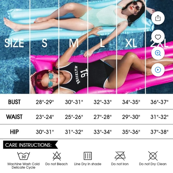 Women’s Blue Tie-Dye Swim Dress Size L Tummy Control One Piece Bathing Suit - Picture 12 of 12